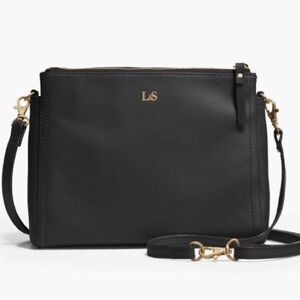 LO & SONS Pearl leather crossbody